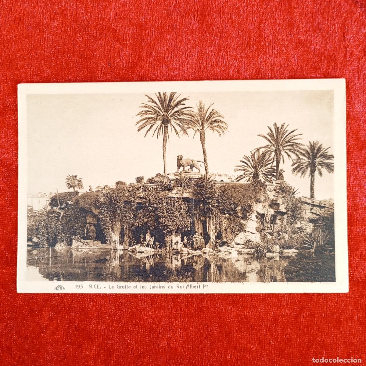 Postales: POSTAL - NICE - LA GROTTE ET LES JARDINS DU ROI ALBERT - 195 - RAR&Iacute;SIMA / 1176