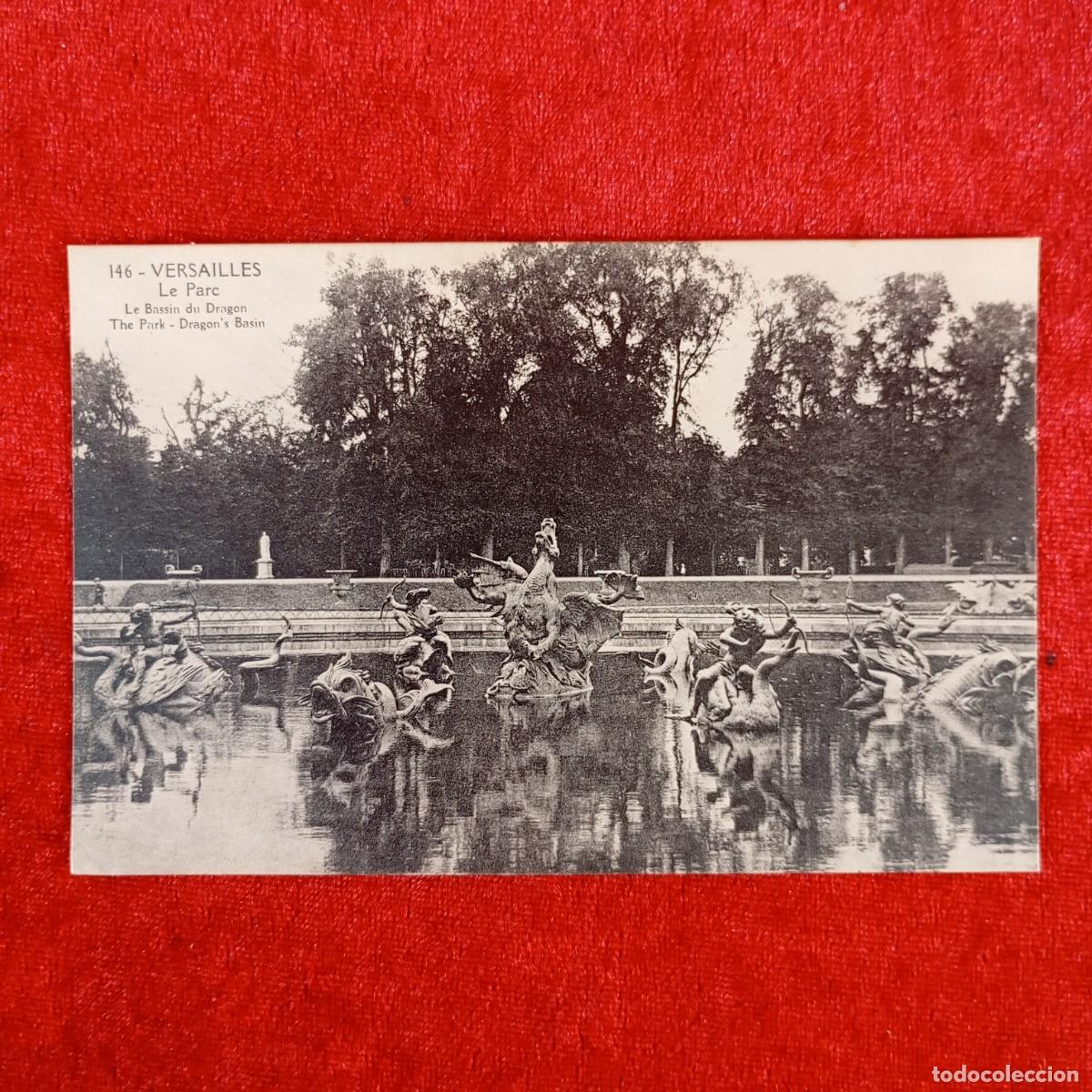 Postales: POSTAL - VERSAILLES - LE PARC - LE BASSIN DU DRAGON - 146 - RAR&Iacute;SIMA / 1178