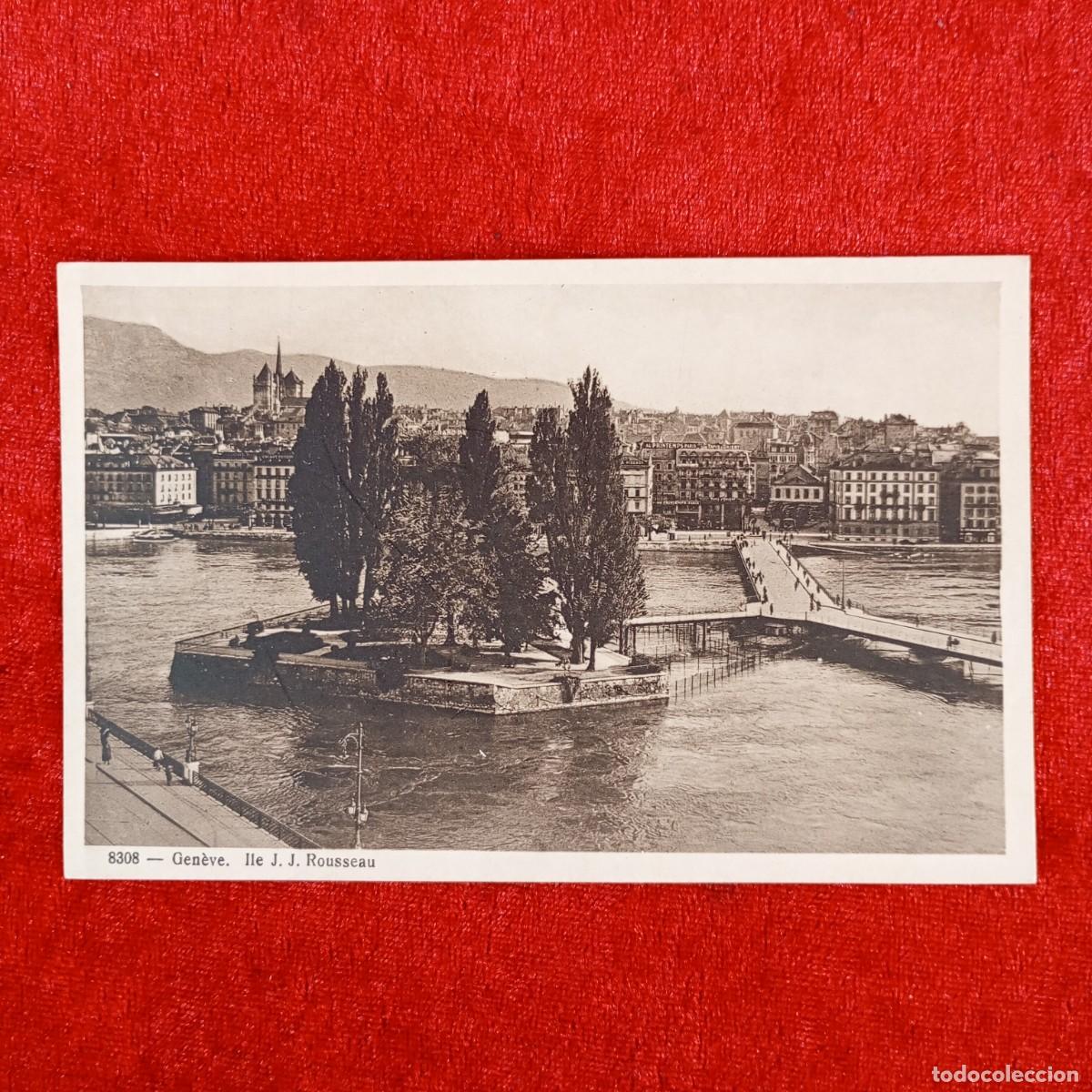 Postales: POSTAL - GEN&Egrave;VE - ILE J.J. ROUSSEAU - 8308 - RAR&Iacute;SIMA / 1183