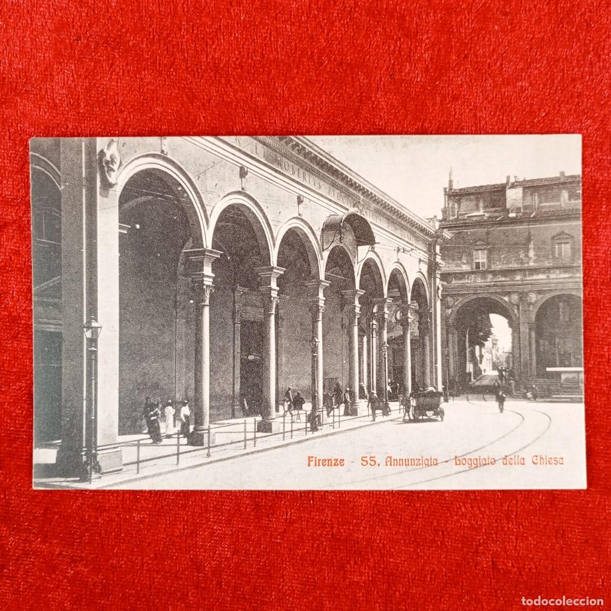 Postales: POSTAL - FIRENZE - 55, ANNUNXIATA - BOGGIATO DELLA CHIESA - 25619 - RAR&Iacute;SIMA / 1204