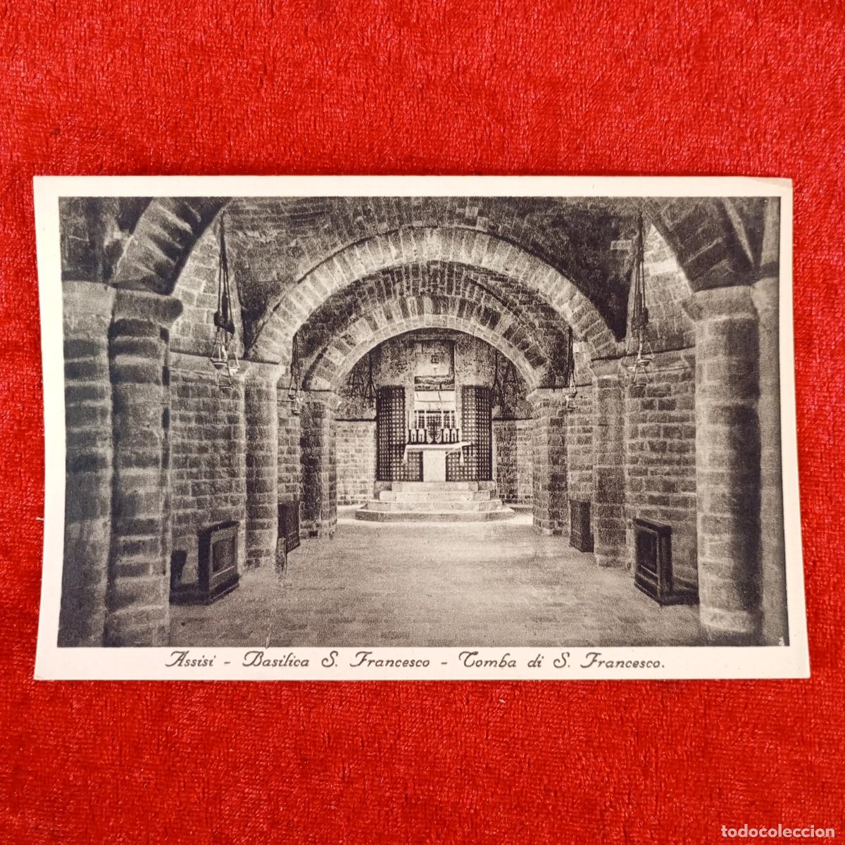 Postales: POSTAL - ASSISI - BASILICA S. FRANCESCO - TOMBA DI S. FRANCESCO - V. ROSSI - 129 - RAR&Iacute;SIMA / 1211