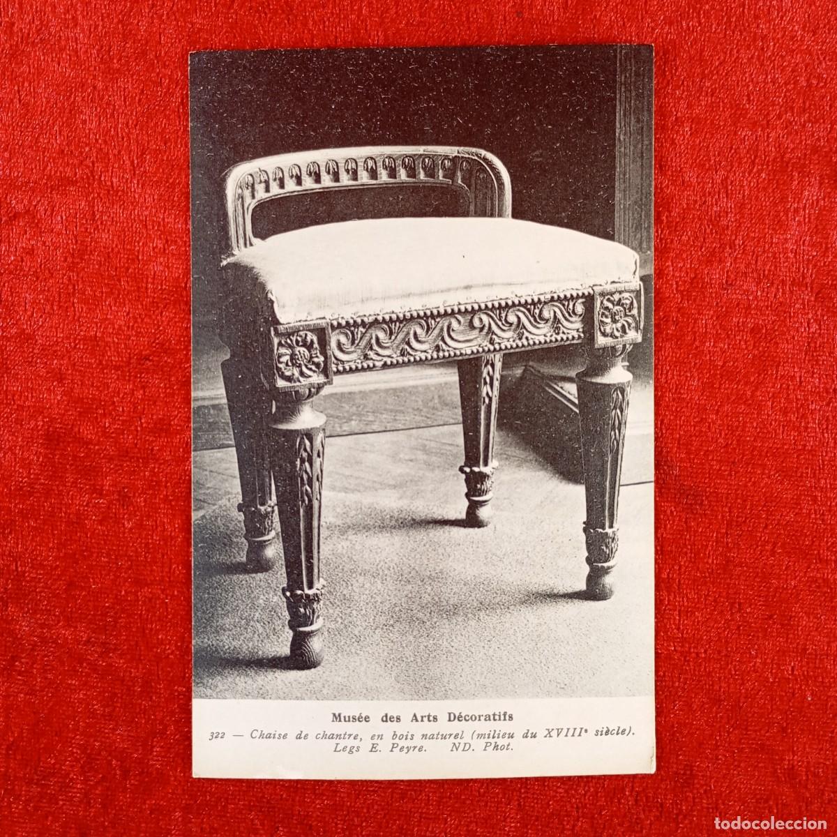 Postales: POSTAL - MUS&Eacute;E DES ARTS D&Eacute;CORATIFS - PCHAISE DE CHANTRE, EN BOIS NATUREL - 322 - RAR&Iacute;SIMA / 1236