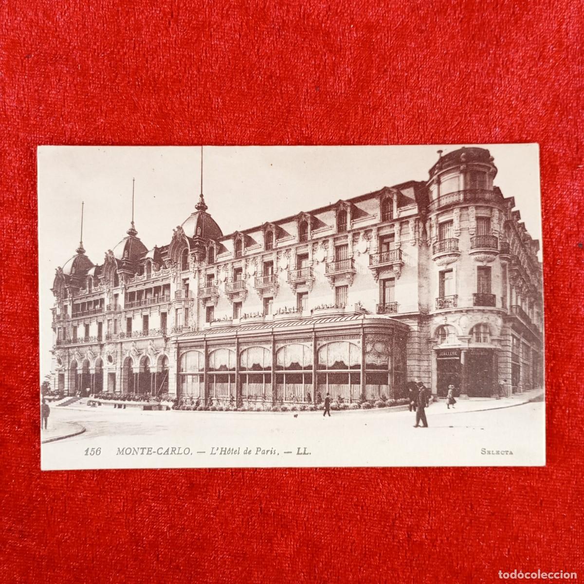 Postales: POSTAL - MONTE-CARLO - L'H&Ocirc;TEL DE PARIS - LL. - 156 - RAR&Iacute;SIMA / 1243