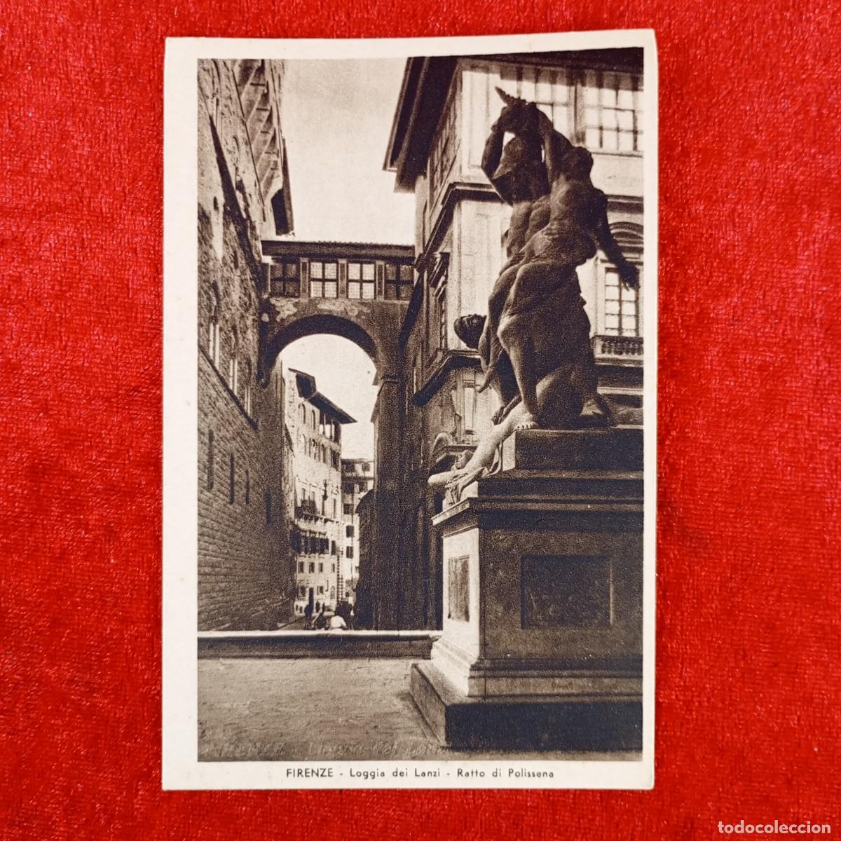 Postales: POSTAL - FIRENZE - LOGGIA DEI LANZI - RATTO DI POLISSENA - RAR&Iacute;SIMA / 1246