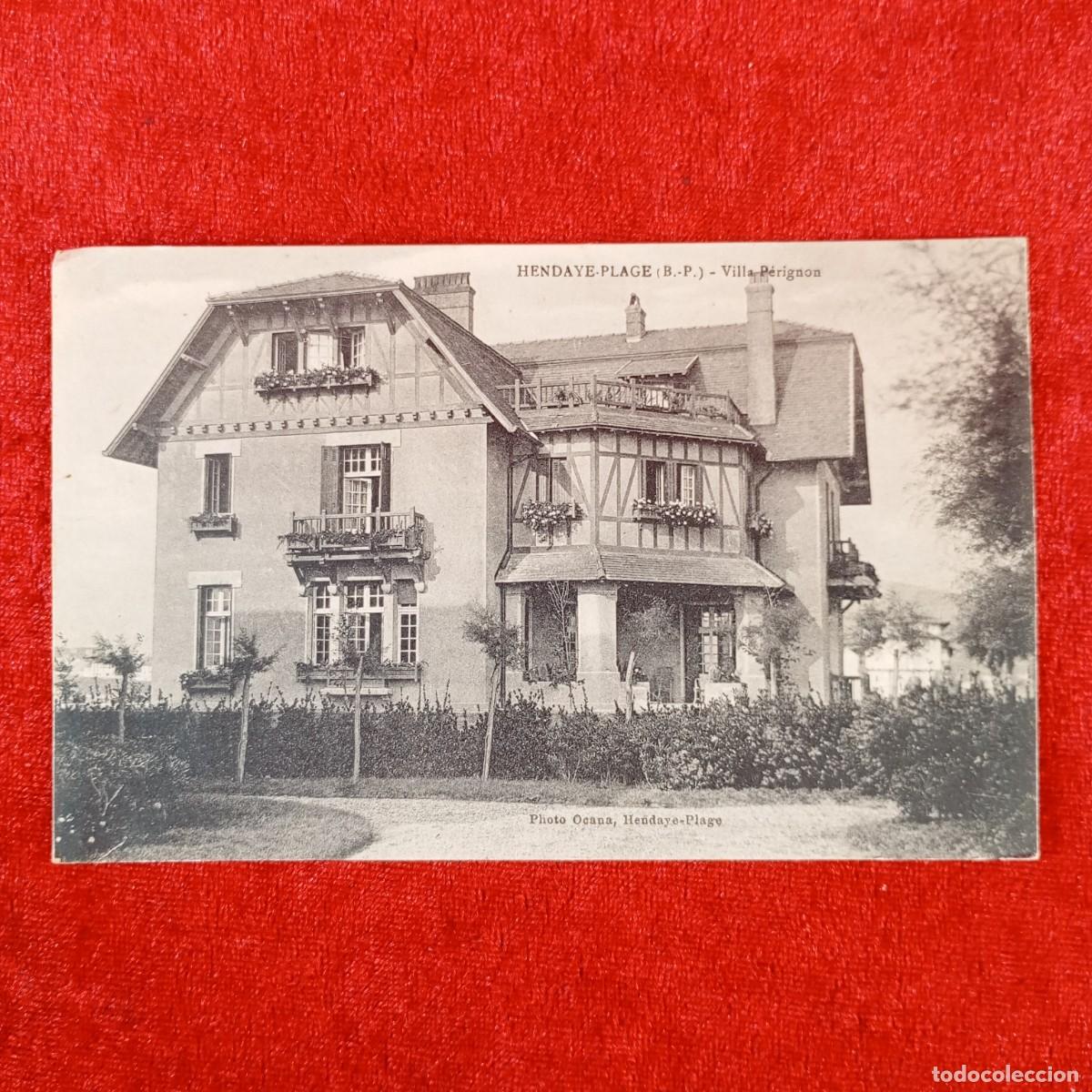 Postales: POSTAL - HENDAYE-PLAGE (B.P.) - VILLA P&Eacute;RIGNON - PHOTO OCANA - RAR&Iacute;SIMA / 1250