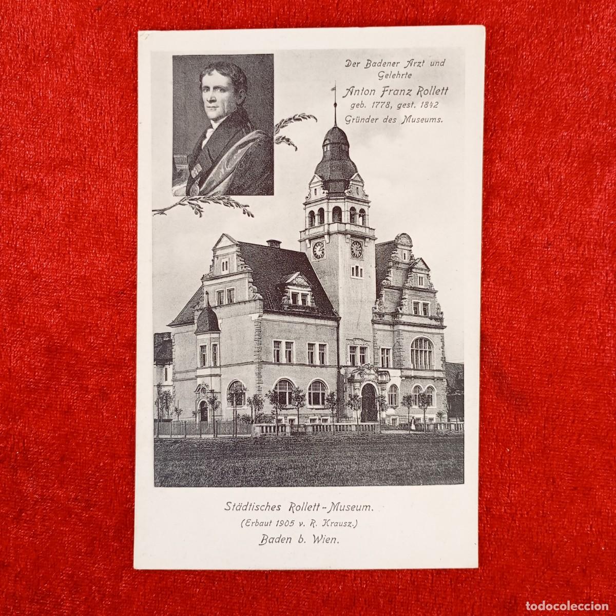 Postales: POSTAL - ST&Auml;DTISCHES ROLLETT-MUSEUM - ANTON FRANZ ROLLETT - G&Uuml;NDER DES MUSEUMS - RAR&Iacute;SIMA / 1259