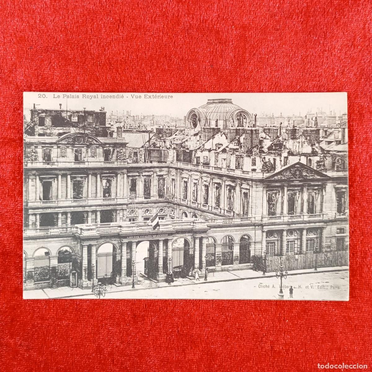 Postales: POSTAL - LE PALAIS ROYAL INCENDI&Eacute; - VUE EXT&Eacute;RIEURE - 20 - RAR&Iacute;SIMA / 1262