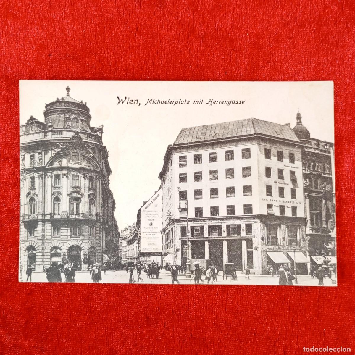 Postales: POSTAL - WIEN - MICHAELERPLATZ MIT HERRENSGASSE - B.K.W.I. 54 N - RAR&Iacute;SIMA / 1272