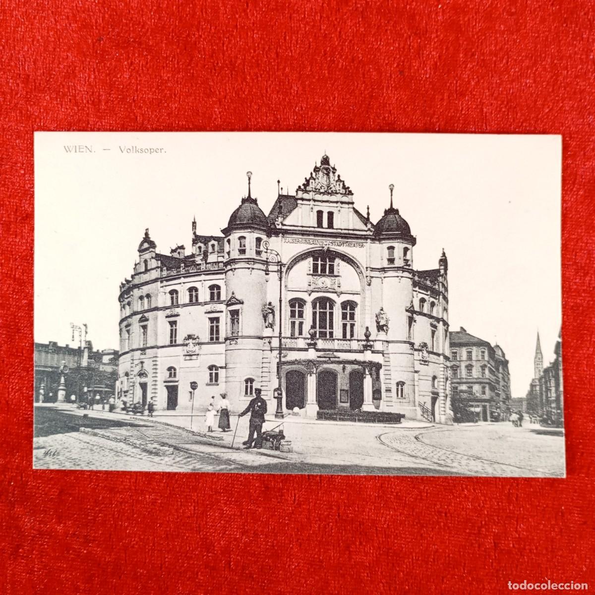 Postales: POSTAL - WIEN - VOLKSOPER - 8076 - RAR&Iacute;SIMA / 1277