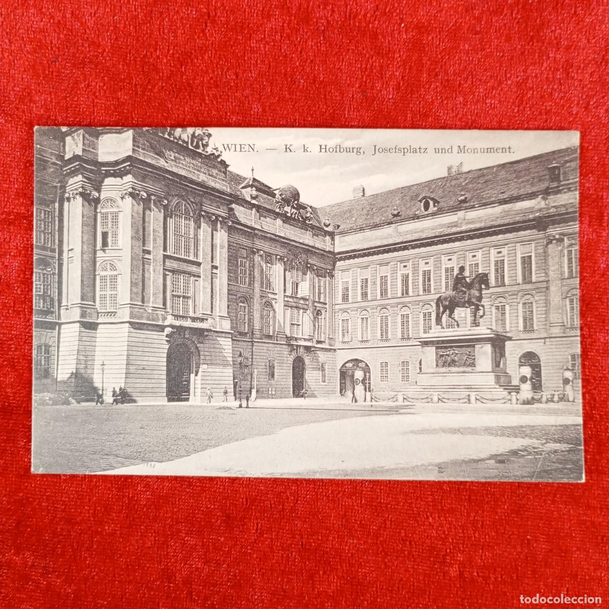 Postales: POSTAL - WIEN - K.K. HOFBURG, JOSEFSPLATZ UND MONUMENT - 3211 - RAR&Iacute;SIMA / 1284
