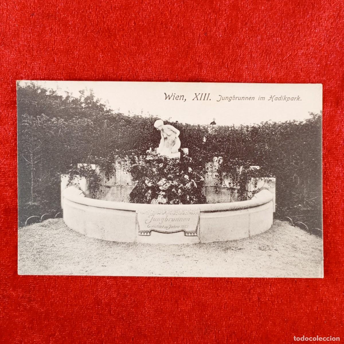 Postales: POSTAL - WEIN XIII - JUNGBRUNNEN IM HADIKPARK - 646N - RAR&Iacute;SIMA / 1292