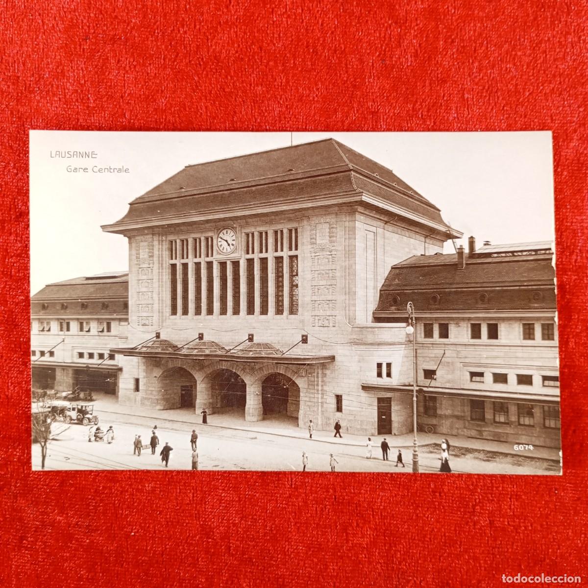 Postales: POSTAL - PLAUSANNE - GARE CENTRALE - EDITION ART - RAR&Iacute;SIMA / 1312