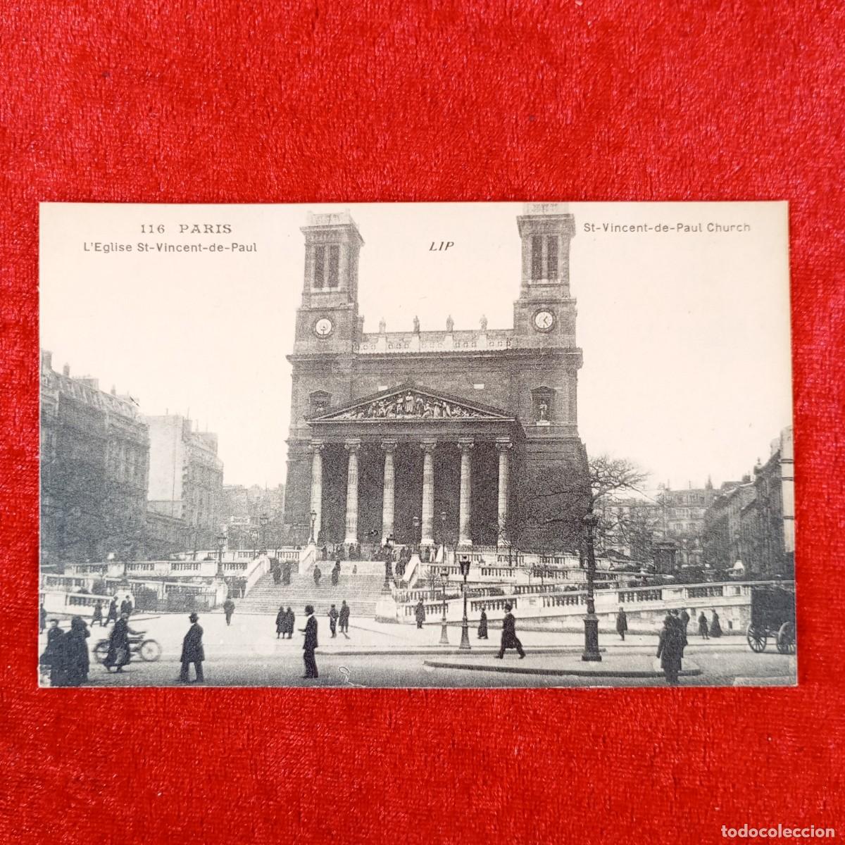Postales: POSTAL - PARIS - L'EGLISE ST-VINCENT-DE-PAUL - 116 - RAR&Iacute;SIMA / 1322