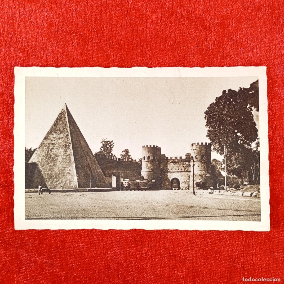 Postales: POSTAL - ROMA - PIRAMIDE DI CAIO CESTIO - 4587-36 - RAR&Iacute;SIMA / 1328