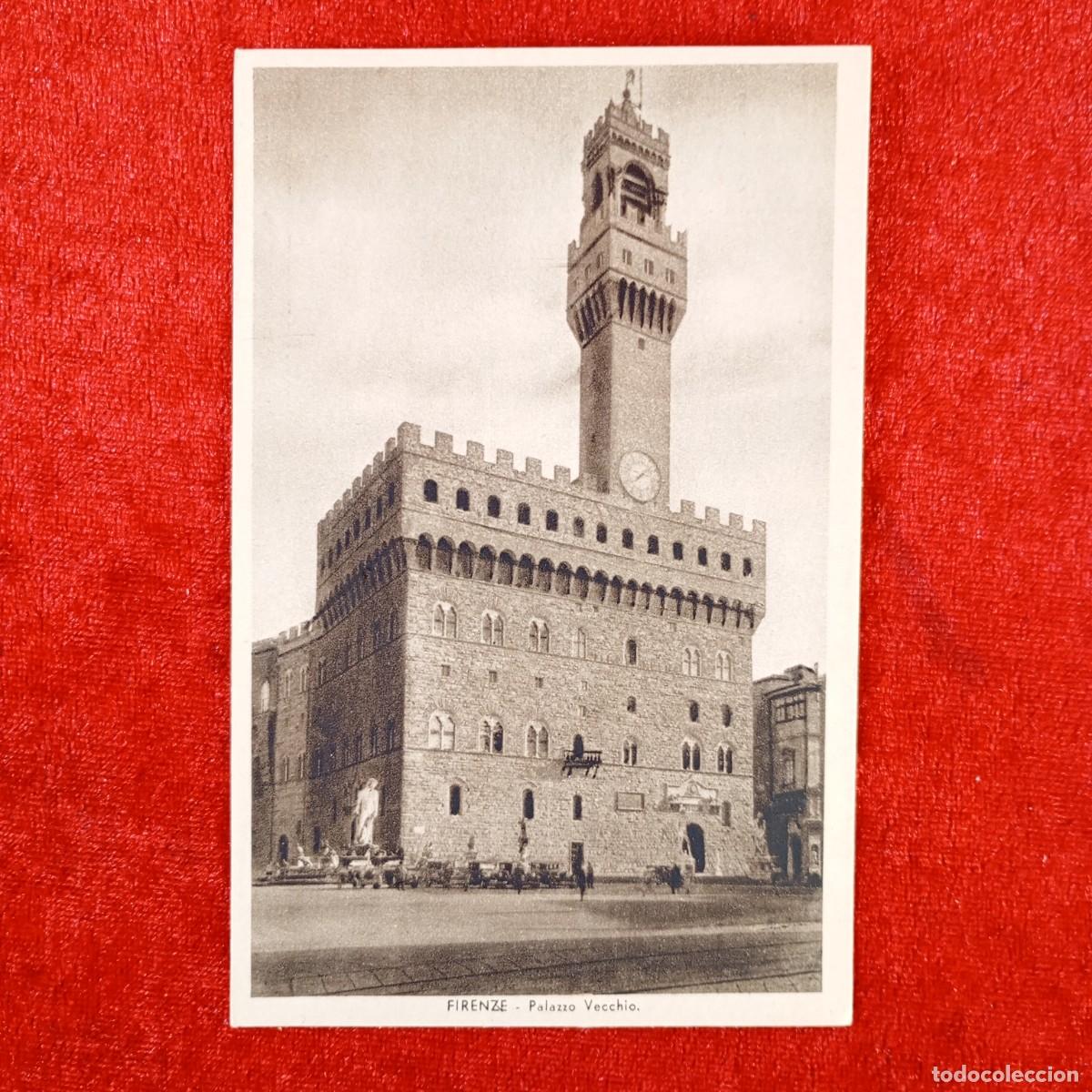 Postales: POSTAL - FIRENZE - PALAZZO VECCHIO - ED. DITTA INNOCENTI E FIGLI - PANORAMA - RAR&Iacute;SIMA / 1334