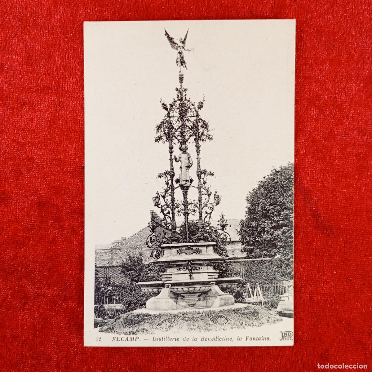 Postales: POSTAL - FECAMP - DISTILLERIE DE LA B&Eacute;NEDICTINE, LA FONTAINE - 12 - RAR&Iacute;SIMA / 1348