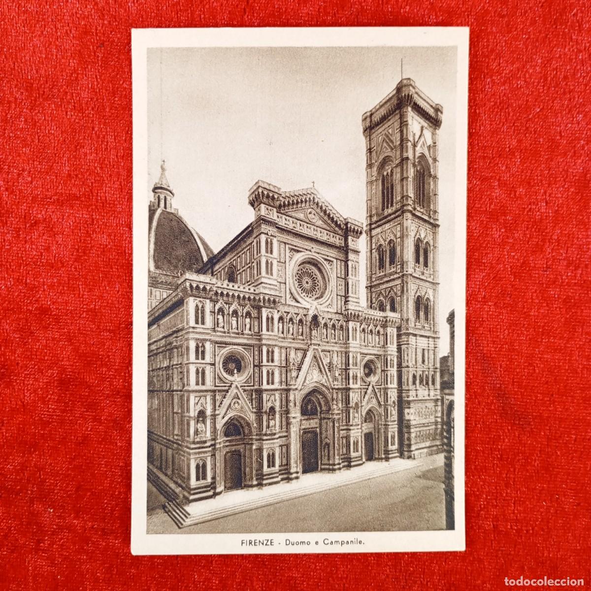 Postales: POSTAL - FIRENZE - DUOMO E CAMPANILLE - ED. DITTA INNOCENTI E FIGLI - RAR&Iacute;SIMA / 1357