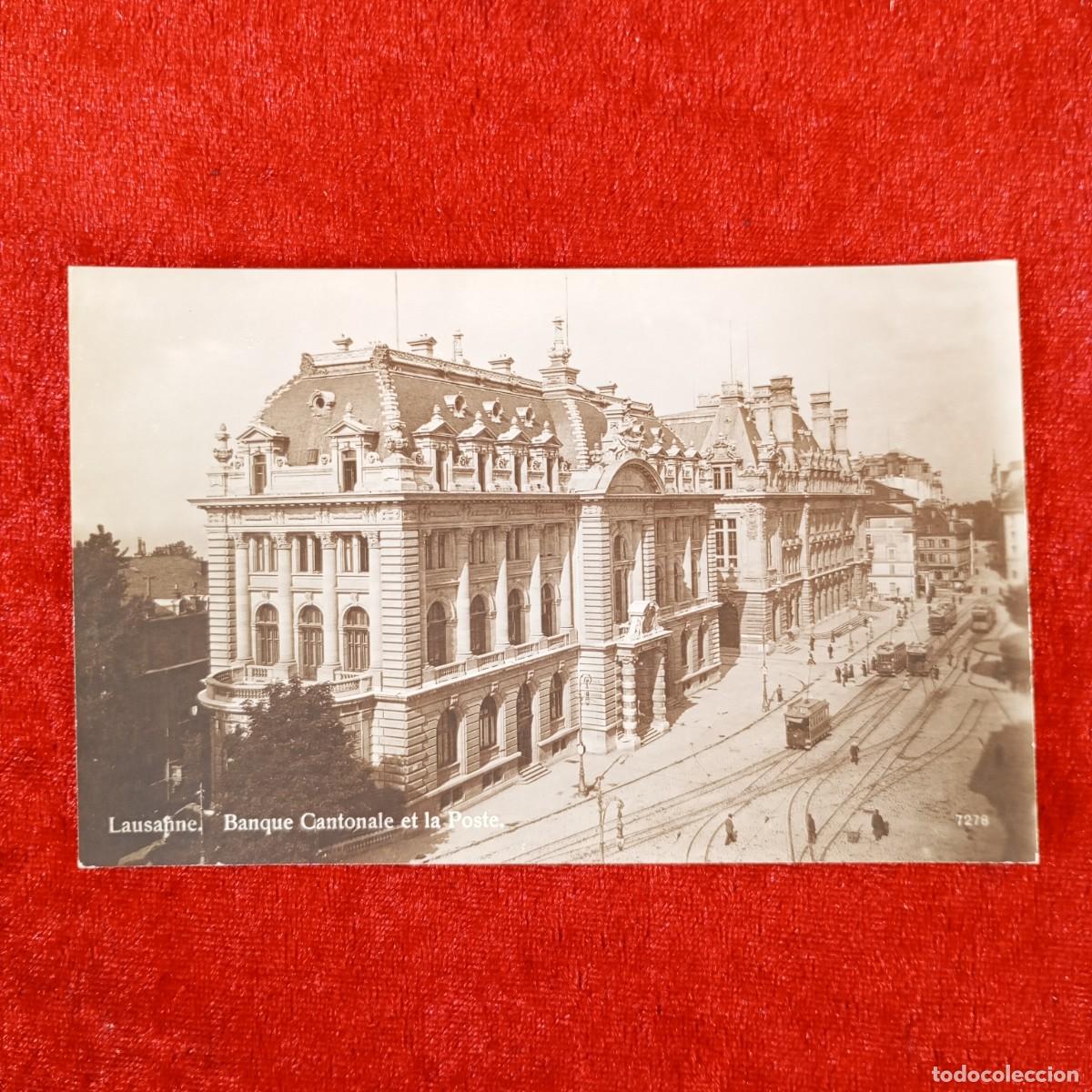 Postales: POSTAL - LAUSANNE - BANQUE CANTONALE ET LA POSTE - 7278 - RAR&Iacute;SIMA / 1361