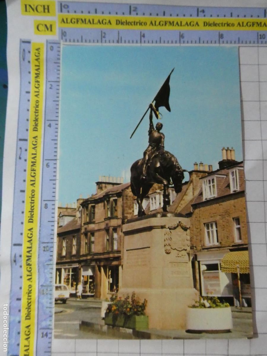 Postales: POSTAL DE REINO UNIDO GRAN BRETA&Ntilde;A. ESCOCIA THE EQUESTRIAN MONUMENT, HAWICK. 3061