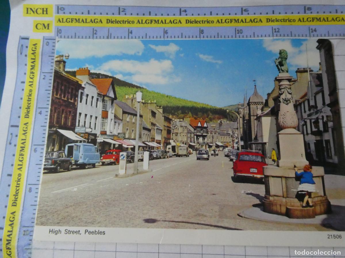 Postales: POSTAL DE REINO UNIDO GRAN BRETA&Ntilde;A. ESCOCIA HIGH STREET PEEBLES. 3062