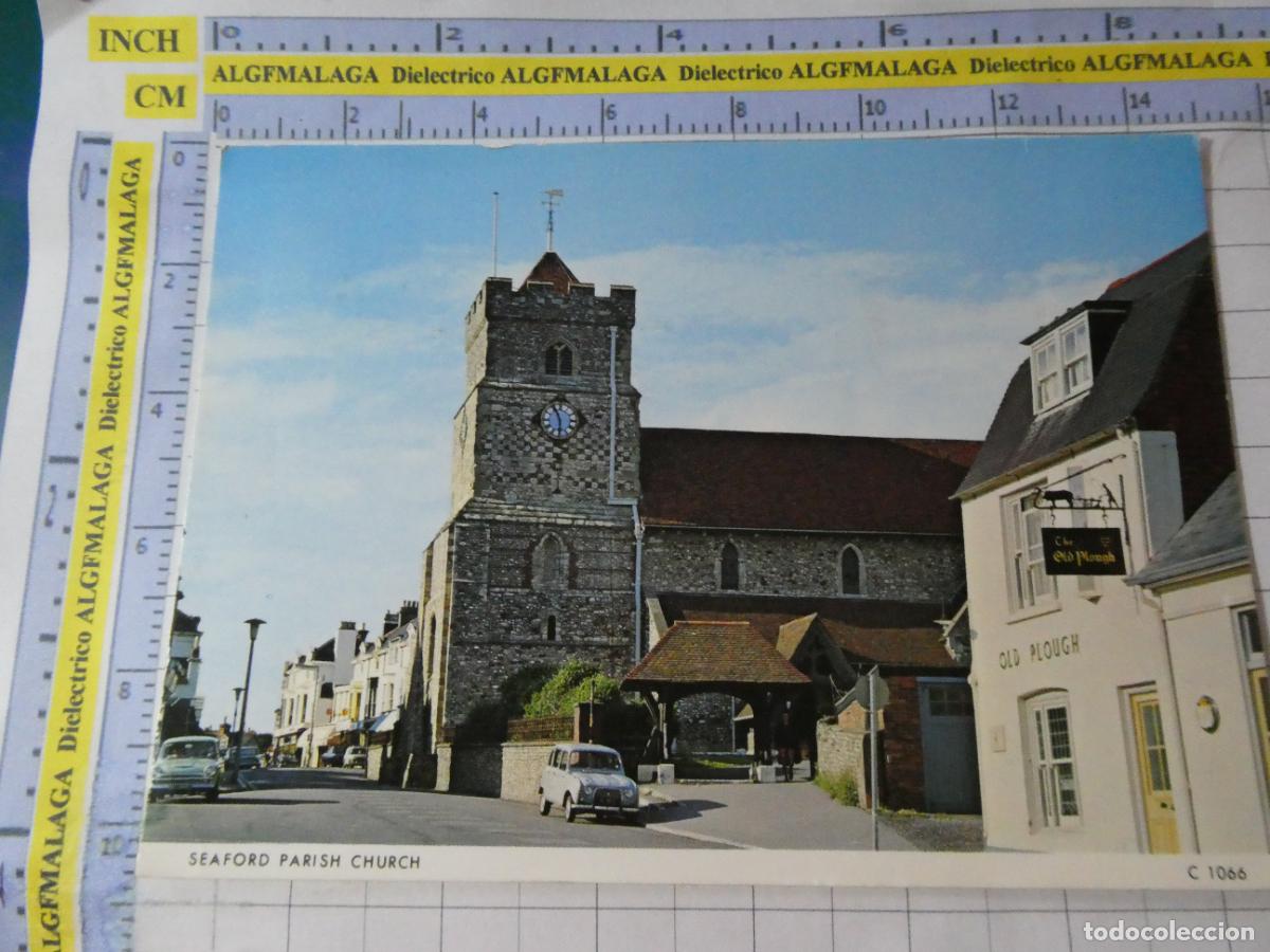 Postales: POSTAL DE REINO UNIDO GRAN BRETA&Ntilde;A. INGLATERRA SEAFORD PARISH CHURCH RENAULT 4 4L . 3068
