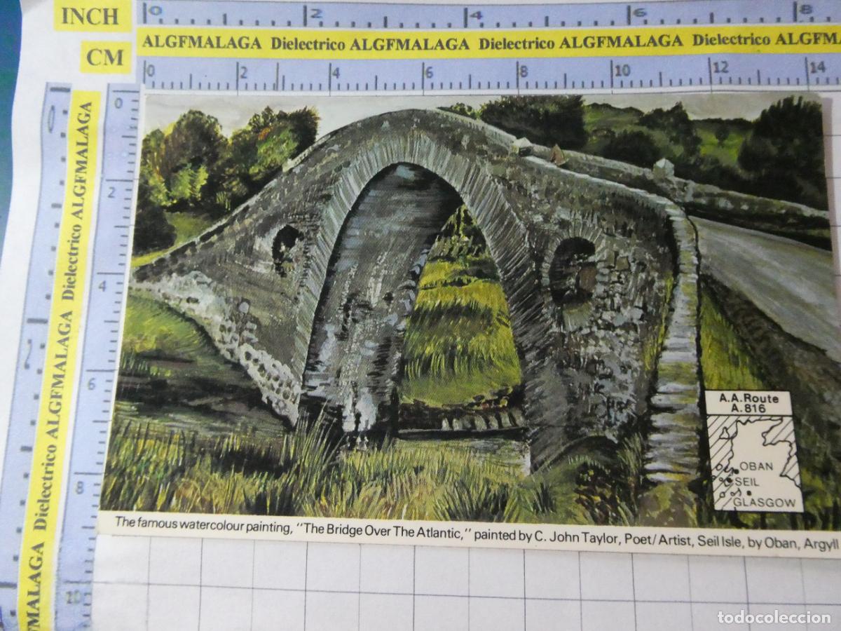 Postales: POSTAL DE REINO UNIDO GRAN BRETA&Ntilde;A. ESCOCIA SEIL ISLAND OBAN PUENTE SOBRE EL ATL&Aacute;NTICO. 3075