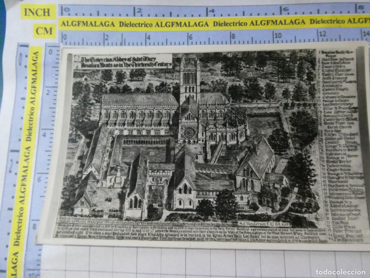 Postales: POSTAL DE REINO UNIDO GRAN BRETA&Ntilde;A. BEAULIEU HANTS ABAD&Iacute;A CISTERCIENSE DE SANTA MAR&Iacute;A . 3078