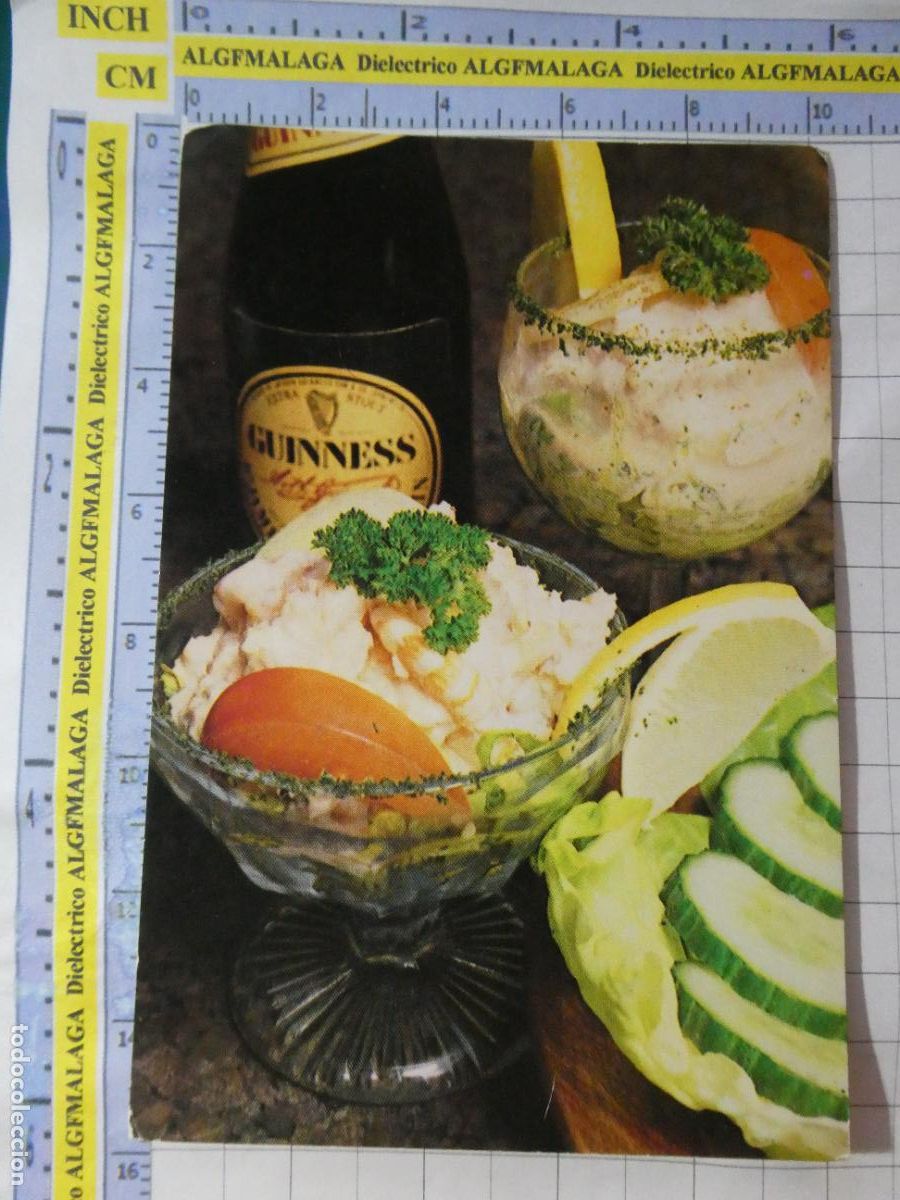 Postales: POSTAL DE IRLANDA. GASTRONOM&Iacute;A IRLANDESA. IRISH SEAFOOD COCKTAIL. CERVEZA GUINNESS 3086