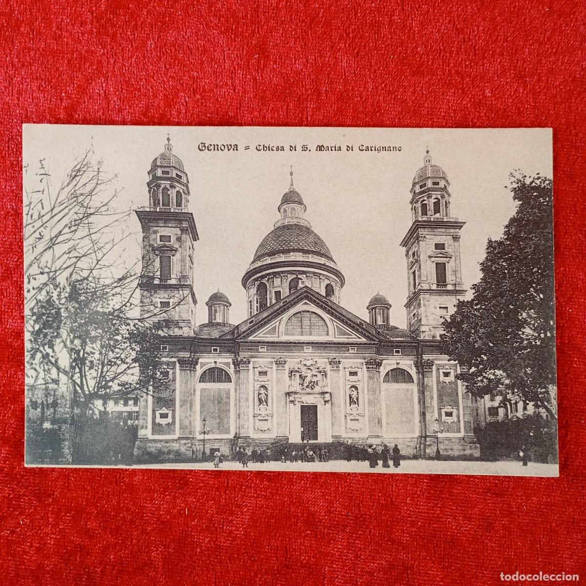 Postales: POSTAL - GENOVA - CHIESA DI S. MARIA DI CARIGNAC - RAR&Iacute;SIMA / 1384