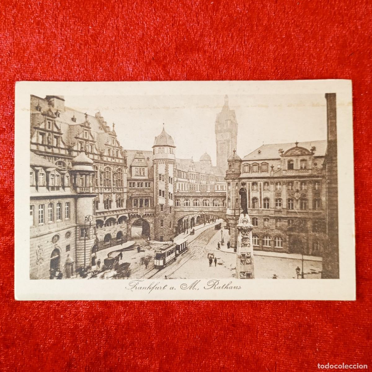 Postales: POSTAL - FRANKFURT - A M. RATHAUS - A 11 - RAR&Iacute;SIMA / 1385