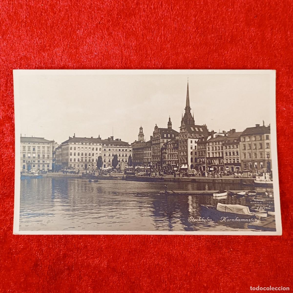 Postales: POSTAL - STOCKHOLM - KORNHAMNSTORG - 180 - 1925 - RAR&Iacute;SIMA / 1393