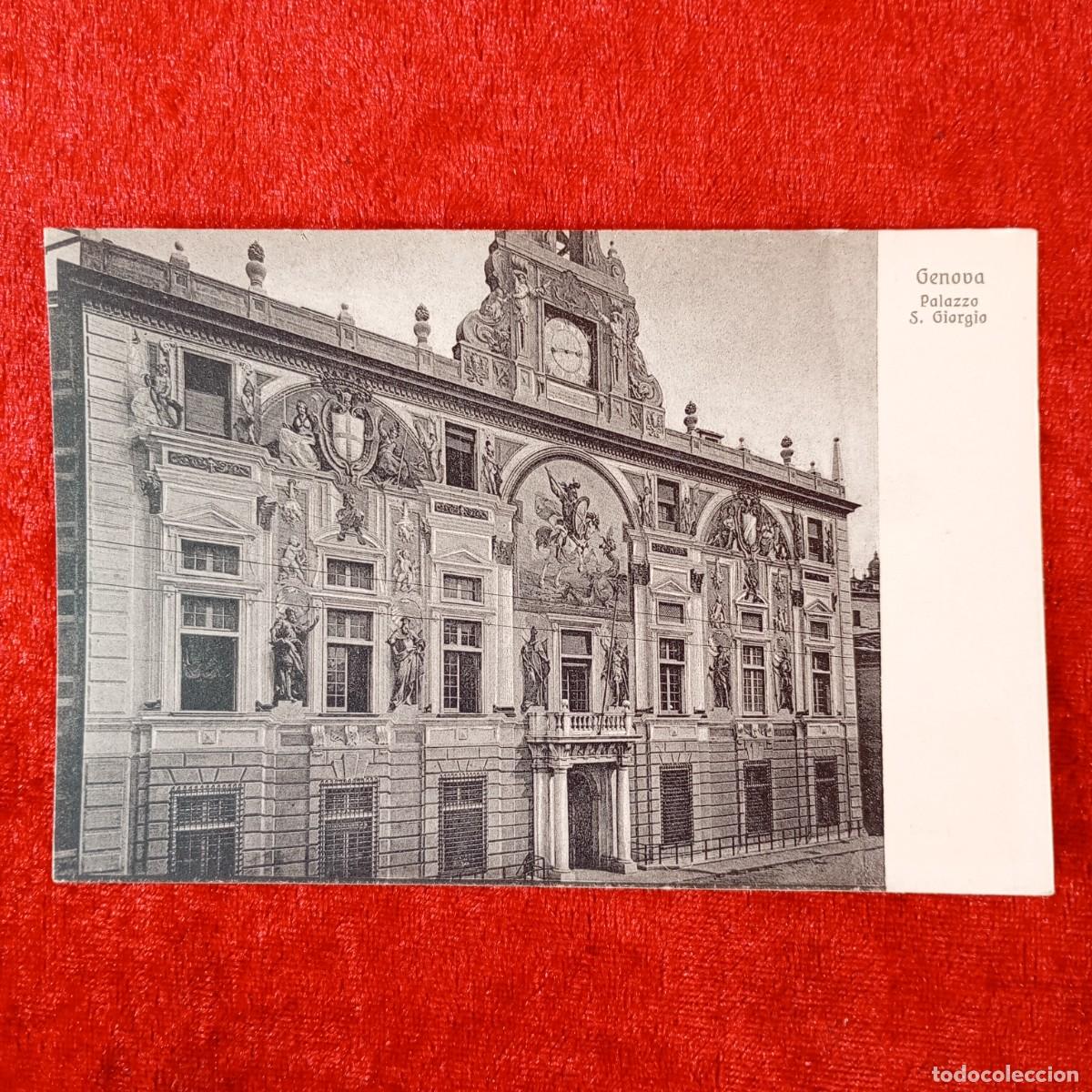Postales: POSTAL - GENOVA - PALAZZO S. GIORGIO - 19292 - BRUNNER & C. - RAR&Iacute;SIMA / 1409