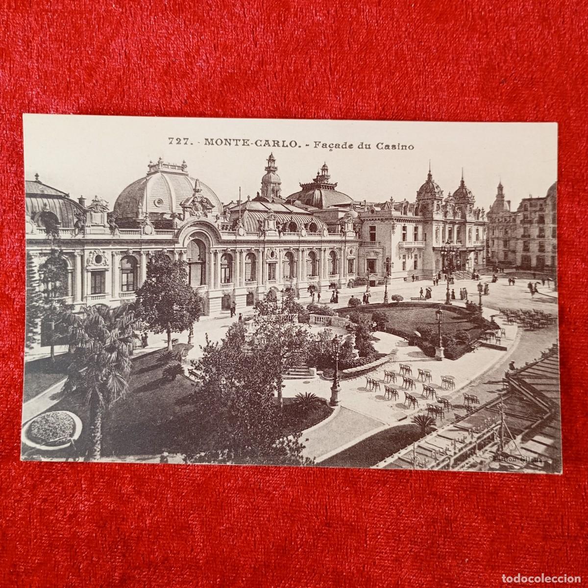 Postales: POSTAL - MONTE-CARLO - FA&Ccedil;ADE DU CASINO - 727 - GILETTA - RAR&Iacute;SIMA / 1412