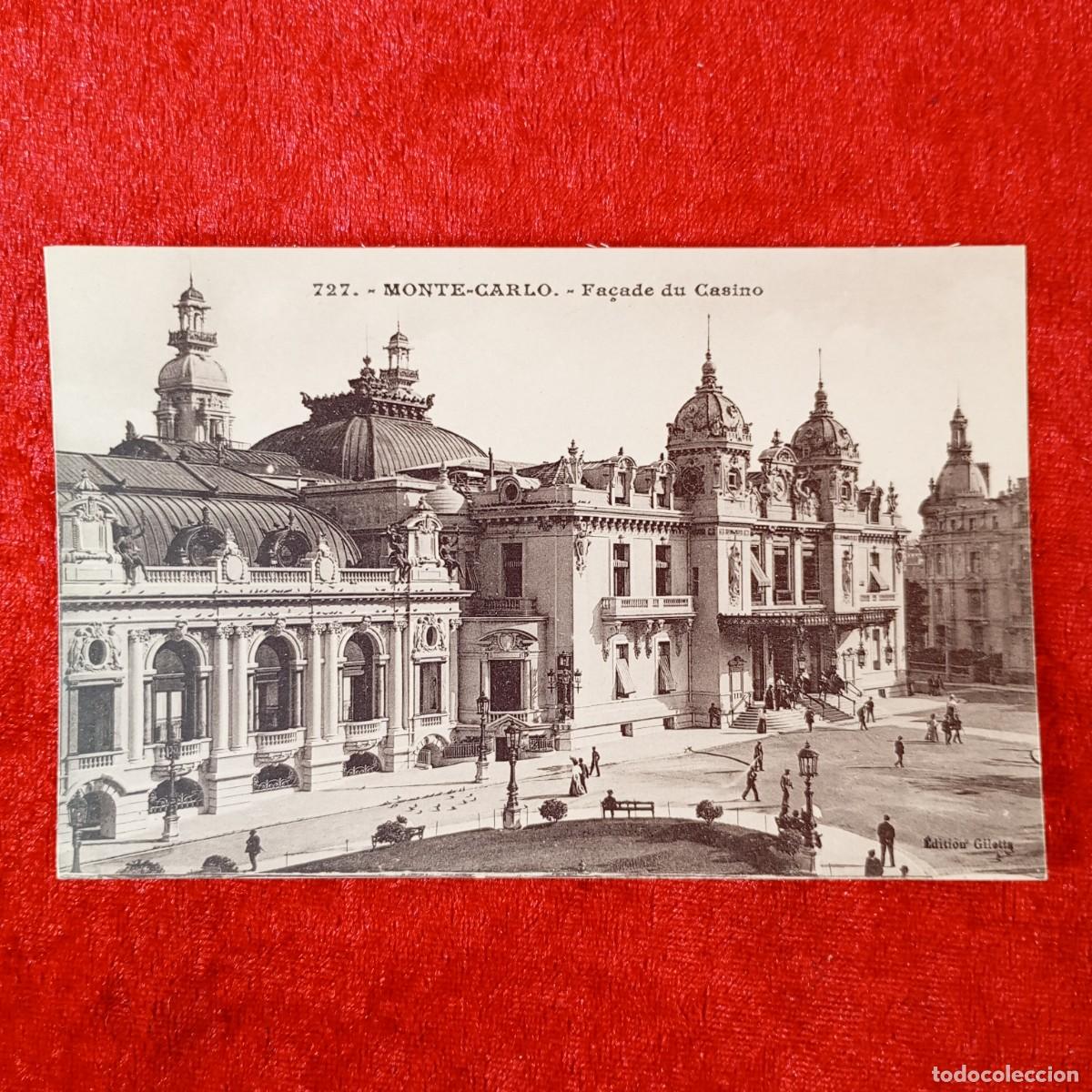 Postales: POSTAL - MONTE-CARLO - FA&Ccedil;ADE DU CASINO - 727 - GILETTA - RAR&Iacute;SIMA / 1413