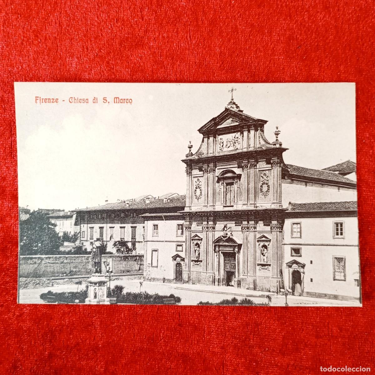 Postales: POSTAL - FIRENZE - CHIESA DI S. MARCO - 68900 - RAR&Iacute;SIMA / 1423