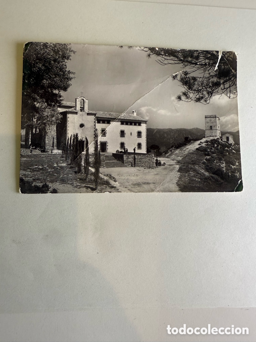 Postales: L&rsquo;Ametlla del Vall&egrave;s (Barcelona) Ermita de la Verge de Puiggraci&oacute;s Blanco y negro Original