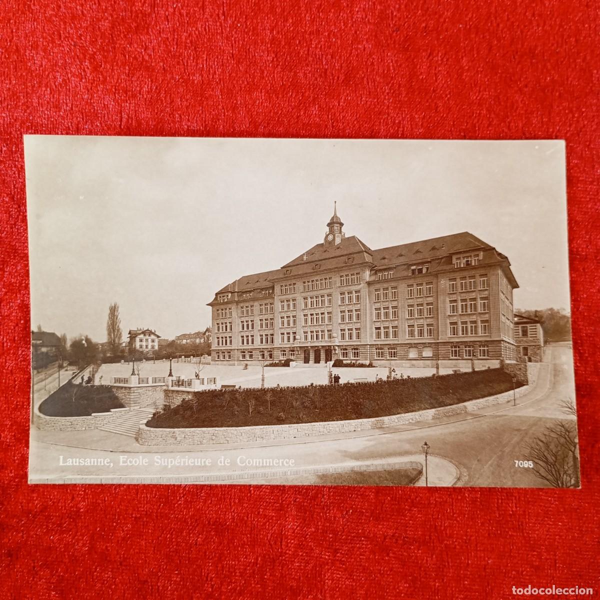 Postales: POSTAL - LAUSANNE - ECOLE SUP&Eacute;RIEURE DE COMMERCE - 7095 - PERROCHET-MATILE - RAR&Iacute;SIMA / 1438