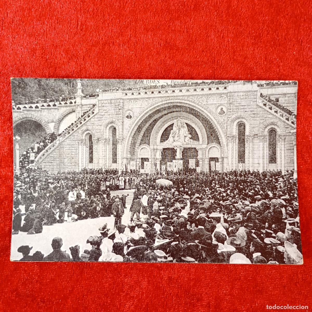Postales: POSTAL - LOURDES - BENDICI&Oacute;N DE LOS ENFERMOS - MAGASINS DE L'ALLIANCE CATHOLIQUE - RAR&Iacute;SIMA / 1441