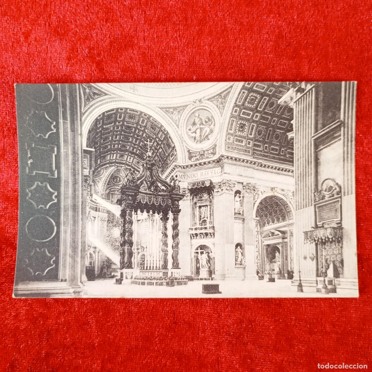 Postales: POSTAL - ROMA - BASILICA DI S. PIETRO (INTERNO) - 18757 - RAR&Iacute;SIMA / 1469