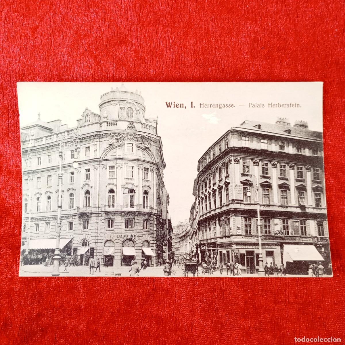 Postales: POSTAL - WIEN, I - HERRENGASSE - PALAIS HERBERSTEIN - B.K.W.I. 764 - RAR&Iacute;SIMA / 1476
