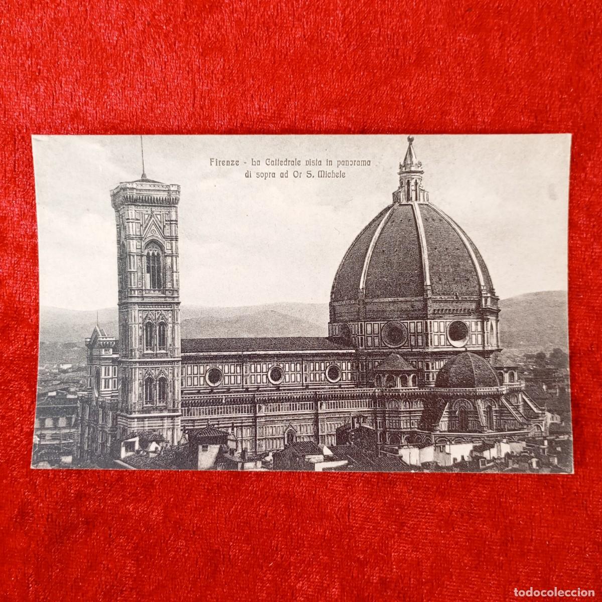 Postales: POSTAL - FIRENZE - LA CATTEDRALE VISTA IN PANORAMA DI SOPRA AD OR S. MICHELE - 8376- RAR&Iacute;SIMA / 1478
