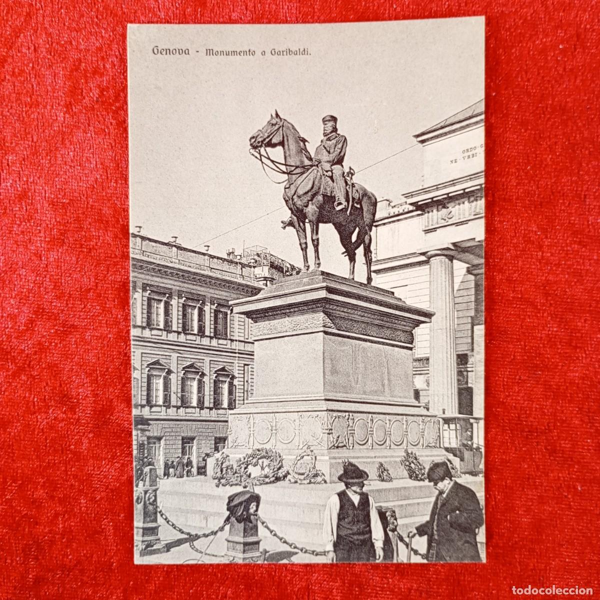 Postales: POSTAL - GENOVA - MONUMENTO A GARIBLADI - 11646 - B&C - RAR&Iacute;SIMA / 1482