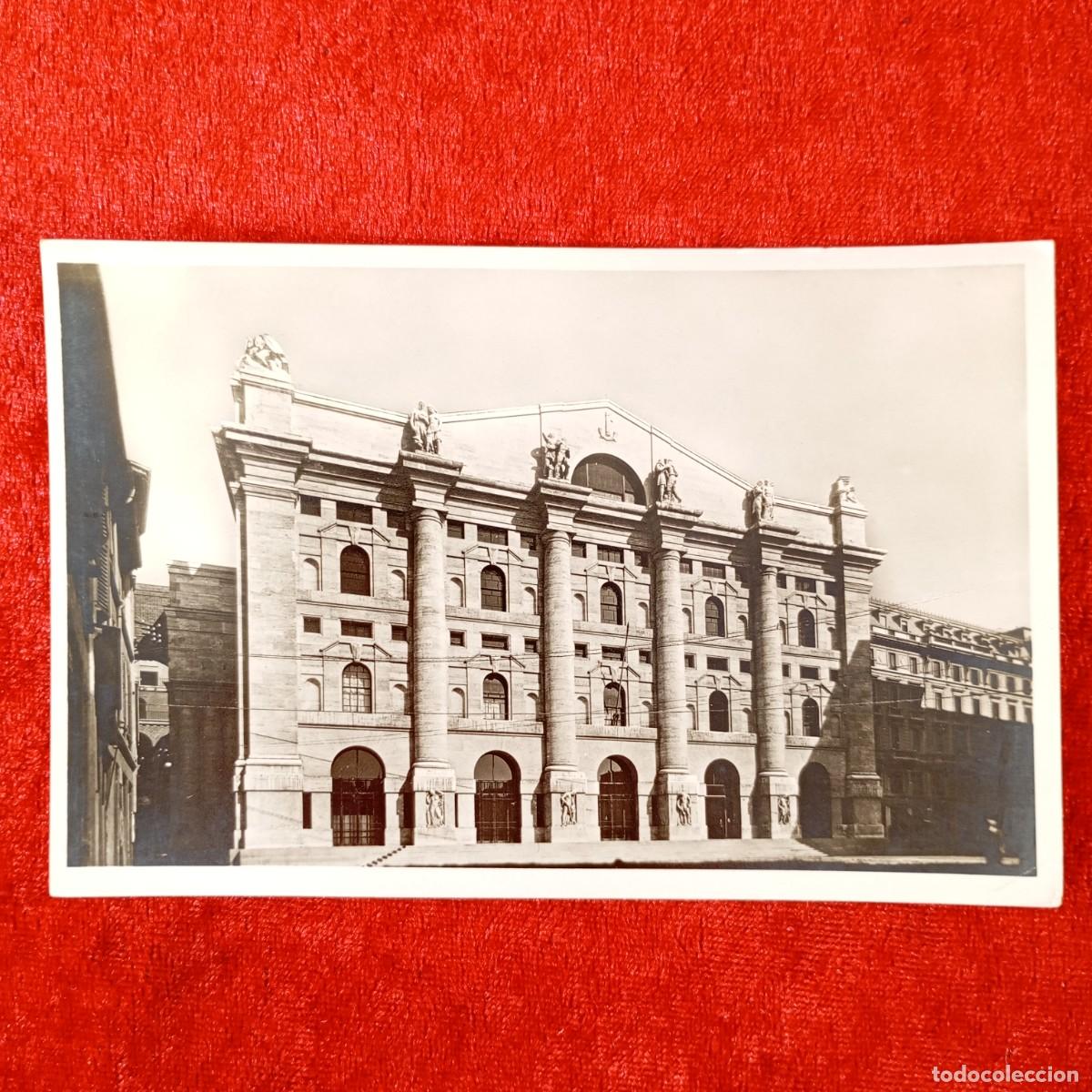 Postales: POSTAL - MILANO - PALAZZO DELLA BORSA - 290 - P&C M - RAR&Iacute;SIMA / 1484