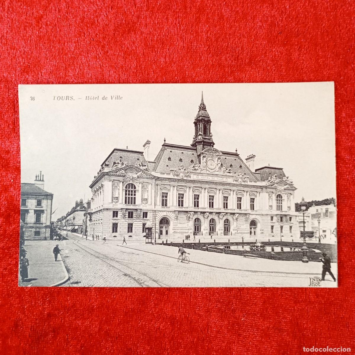 Postales: POSTAL - TOURS - H&Ocirc;TEL DE VILLE - 36 - RAR&Iacute;SIMA / 1504