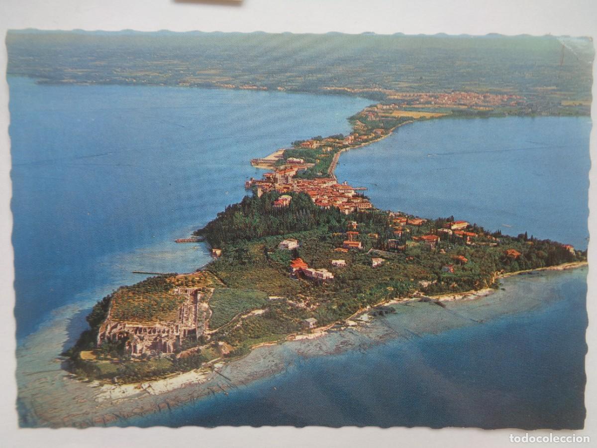 Postcards: POSTAL DE LAGO DI GARDA , SIRMIONE ( ITALIA ): VISTA AEREA
