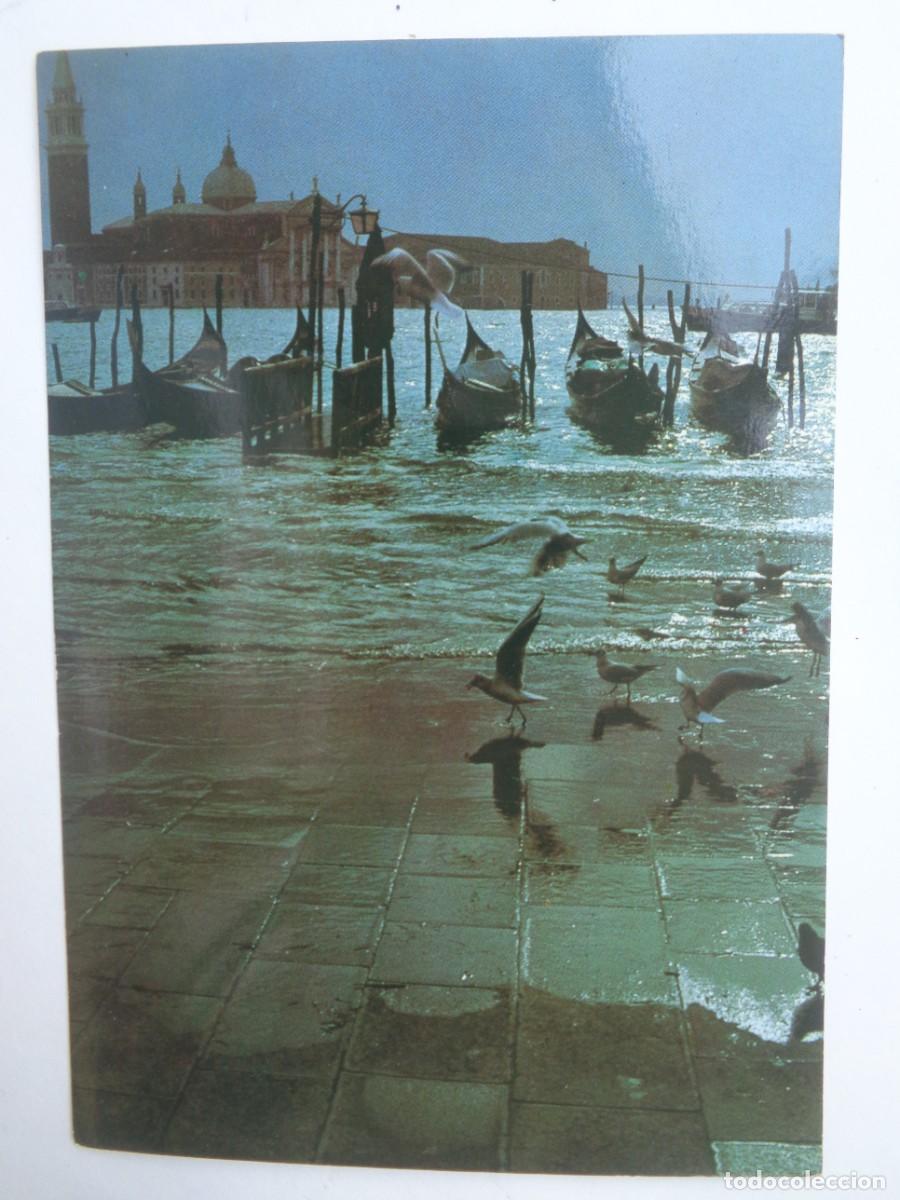 Postcards: POSTAL DE VENECIA ( ITALIA ): MUELLE DE SAN MARCOS E ISLA DE SAN JORGE . A&Ntilde;OS 60