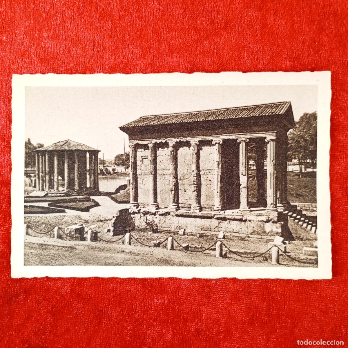 Postales: POSTAL - ROMA - TEMPII DELLA FORTUNA VIRILE E DI VESTA - 4587-35 - RAR&Iacute;SIMA / 1507