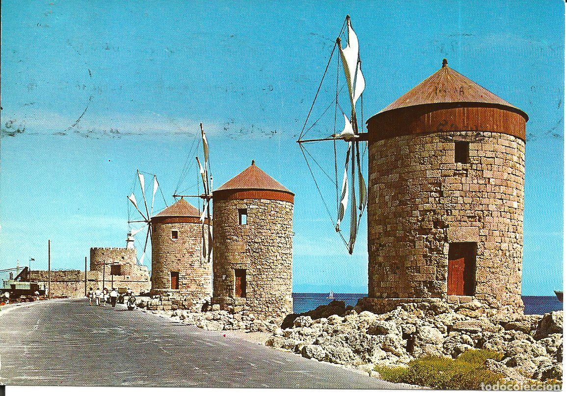 Postales: POSTAL GRECIA - RHODES - LOS MOLINOS