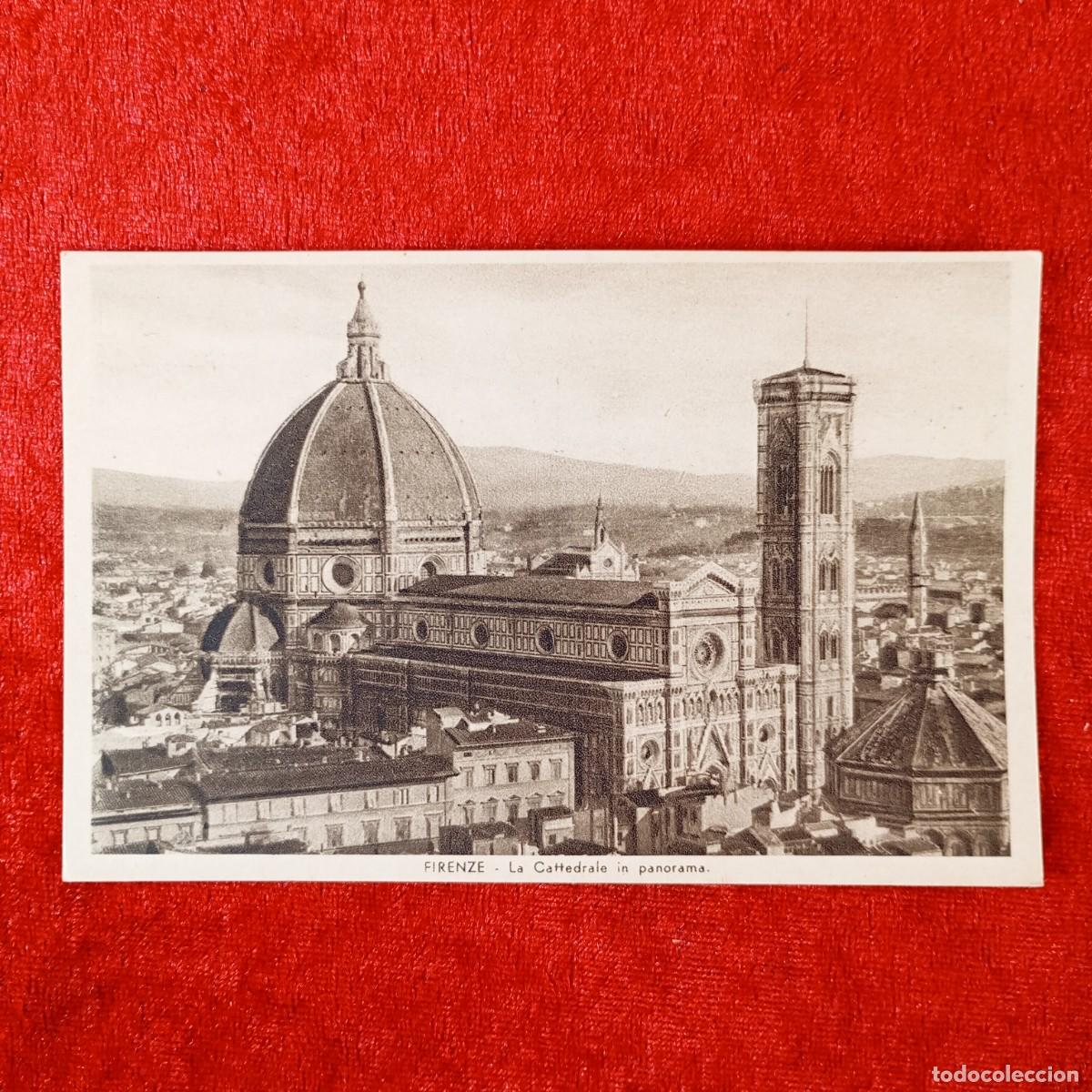 Postales: POSTAL - FIRENZE - LA CATTEDRALE IN PANORAMA - RAR&Iacute;SIMA / 1512