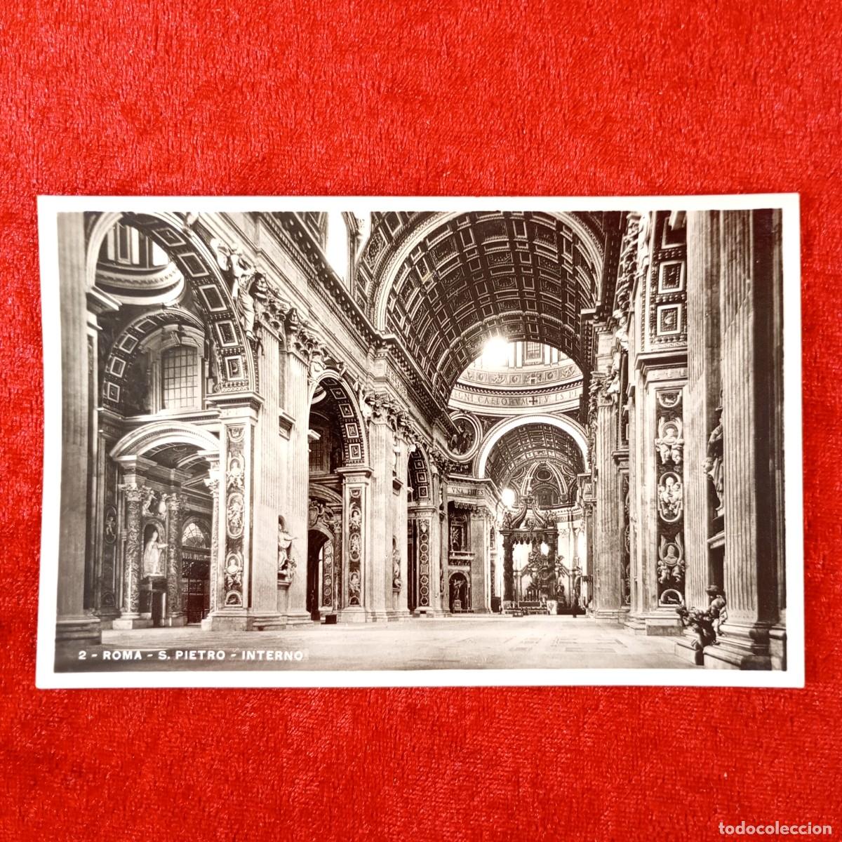 Postales: POSTAL - ROMA - S. PIETRO - INTERNO - 2 - CORSO D'ITALIA N. 34 - 1933 - RAR&Iacute;SIMA / 1513